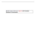 NR 341 Complex Health Exam 1 Quiz 1-4 with Complete Solutions A&plus; Guaranteed&period;