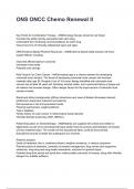 ONS ONCC Chemo Renewal II questions and answers rated A&plus; 2025&sol;2026