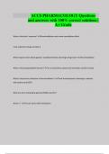 ACCS PHARMACOLOGY Questions and answers with 100&percnt; correct solutions &vert; A&plus; Grade