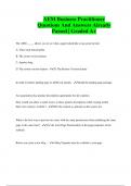 AEM Business Practitioner Questions And Answers Already Passed &vert; Graded A&plus;