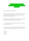 AEM Developer Confirmed Questions 2024 &vert; Already Passed &vert; Graded A&plus;