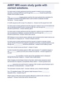 ARRT MRI exam study guide with correct solutions&period;