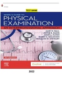 COMPLETE - Elaborated Test Bank for Seidel's Guide to Physical Examination: An Interprofessional Approach-Mosby's Guide to Physical Examination-10Ed.by Jane W. Ball ,Joyce E. Dains,John A. Flynn , Barry S. Solomon, Rosalyn W. Stewart . ALL Chapters 