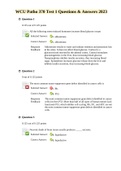 WCU Patho 370 Test 1 Questions & Answers 2023&period;