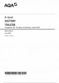 AQA A level HISTORY &lpar;7042&sol;2B&rpar;  2024 MARK SCHEME