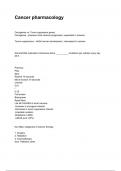 Cancer pharmacology questions and answers rated A&plus; 2025&sol;2026