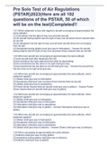 Pre Solo Test of Air Regulations &lpar;PSTAR&rpar;2023&lpar;Here are all 192 questions of the PSTAR&comma; 50 of which will be on the test&rpar;Completed&excl;&excl;