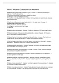 N6540 Midterm Questions And Answers
