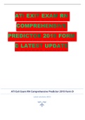 Ati Exit Exam Rn Comprehensive Predictor &lpar;Completed Past Paper&rpar;