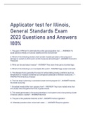 Exam (elaborations) Applicator  for Illinois,  General Standards 