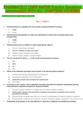 PHARMACEUT CNPR NAPSR Practice Questions &lpar;answered&rpar;22 WITH ALL CHAPTERS COVERED PHARMACEUT CNPR NAPSR Practice Questions &lpar;answered&rpar;22 WITH ALL CHAPTERS COVERED PHARMACEUT CNPR NAPSR Practice Questions &lpar;answered&rpar;22 WITH ALL CHAPTERS COVERED PHARMACEUT CNPR