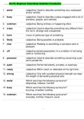 IELTS: Beginner Describing Qualities Vocabulary