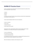 SHRM-CP Practice Exam  2023 with 100&percnt; correct answers