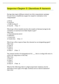 Inspector Chapter 3 &vert; Questions & Answers