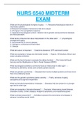 NURS 6540 MIDTERM EXAM QUESTIONS AND ANSWERS 2023 SOLUTIONS.