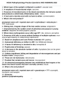 HOSA Pathophysiology Practice Questions AND ANSWERS 2023