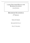 Business Statistics, 4e Norean Sharpe, Richard Veaux, Paul Velleman (Solution Manual with Test Bank)