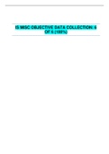 IS MISC OBJECTIVE DATA COLLECTION: 6 OF 6 (100%)| CHAMBERLAIN COLLEGE OF NURSING