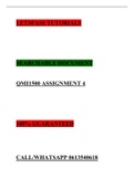EXPECTED QUESTIONS AND ANSWERS TO QMI1500 ASSIGNMENT 4 GUARANTEED TO GIVE YOU DISTINCTION.