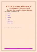 ACP-120 Jira Cloud Administrator  Certification Questions and  Correct Answers the Latest Update