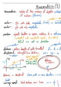 AP Physics 1 Class Notes (Unit 1 - Kinematics)