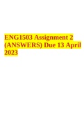 ENG1503 Assignment 2 (ANSWERS) Due 13 April 2023