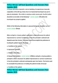 PHTLS 9th Ed&period; Self-test Questions and Answers New Update 2023