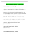 CNPR&comma; NAPSR Actual Exam 2023