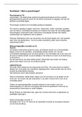 Samenvatting Fundamenten van de Psychologie