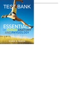 TEST BANK Essential of human Anatomy and physiology 10th edition  by Elaine N. Marieb All chapters