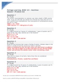 Portage Learning&period; BIOD 121 &ndash; Nutrition Module 1 Problem Set