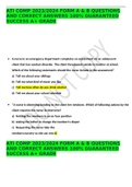ATI COMP 2023&sol;2024 FORM A & B QUESTIONS AND CORRECT ANSWERS 100&percnt; Guaranteed Success A&plus; GRADE