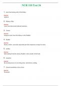 NUR 110 &lpar; LATEST 2024 &sol; 2025 &rpar; TEST 16 &vert; ACTUAL QUESTIONS AND ANSWERS 100&percnt; CORRECT