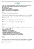 NUR 133 &lpar; LATEST 2024 &sol; 2025 &rpar; &vert; QUESTIONS & ANSWERS &lpar;SOLVED&rpar;