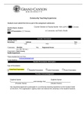 NRS 428VN Topic 5 Assignment Community Teaching Experience Approval  Form Chamberlain 2023