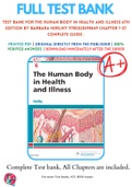 Test Bank For The Human Body in Health and Illness 6th Edition By Barbara Herlihy 9780323498449 Chapter 1-27 Complete Guide &period;