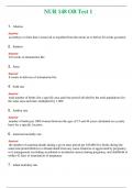 NUR 148 &lpar; LATEST 2024 &sol; 2025 &rpar; OB TEST 1 &vert; COMPLETE ANSWERS 100&percnt; CORRECT  