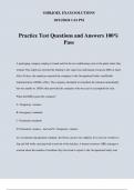 Practice Test Questions and Answers 100&percnt; Pass