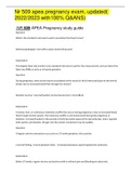 Nr 509 apea pregnancy exam, updated( 2022/2023 with100% Q&ANS)