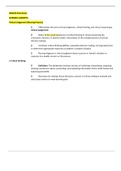 NSG100 Final Exam Study Guide Latest 2023
