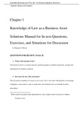 Canadian Business and The Law, 7e Dorothy Duplessis, Shannon (Solution Manual)