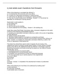 nj real estate exam Questions And Answers