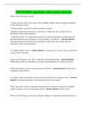 CITI FERPA questions with correct answers