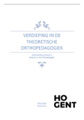 Samenvatting Verdieping in de Theoretische Orthopedagogiek (VTO) 