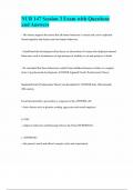 NUR 147 Session 3 Exam with Questions and Answers