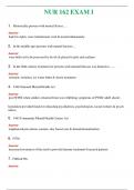 NUR 162 &lpar; LATEST 2024 &sol; 2025 &rpar; EXAM 1 &vert; QUESTIONS AND ANSWERS INCLUDED