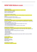 NRNP 6560 Midterm Exam &lpar;2 Versions&comma; 200 Q & A&comma; Latest&rpar; &sol; NRNP6560 Midterm Exam &sol; NRNP 6560 Week 6 Midterm Exam &sol; NRNP6560 Week 6 Midterm Exam&colon; Walden University &vert; 100&percnt; Correct Q & A &vert;
