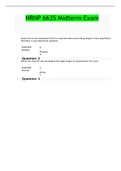 NRNP 6635 Midterm Exam &lpar;3 Versions&comma; 300 Q & A&comma; Latest&rpar; &sol; NRNP6635 Midterm Exam &sol; NRNP 6635 Week 6 Midterm Exam &sol; NRNP6635 Week 6 Midterm Exam&colon; Walden University &vert; 100&percnt; Correct Q & A &vert;