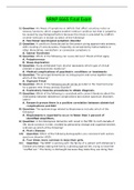 NRNP 6665 Final Exam &lpar;2 Versions&comma; 200 Q & A&comma; Latest&rpar; & NRNP 6665 Midterm Exam &lpar;100 Q & A&comma; Latest&rpar;&colon; Walden University &vert; 100&percnt; Correct Q & A &vert;