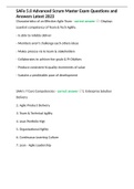 SAFe 5&period;0 Advanced Scrum Master Exam Questions and Answers Latest 2023 